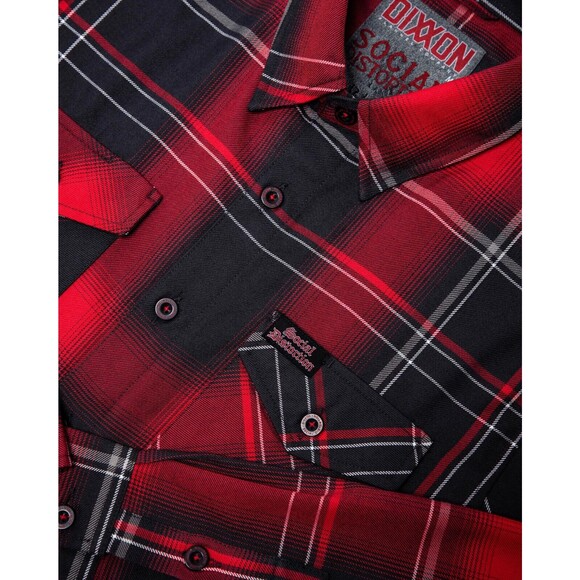 DIXXON Flannel Sz L Social Distortion Prison Bound Mike Ness Brand New - Picture 1 of 3